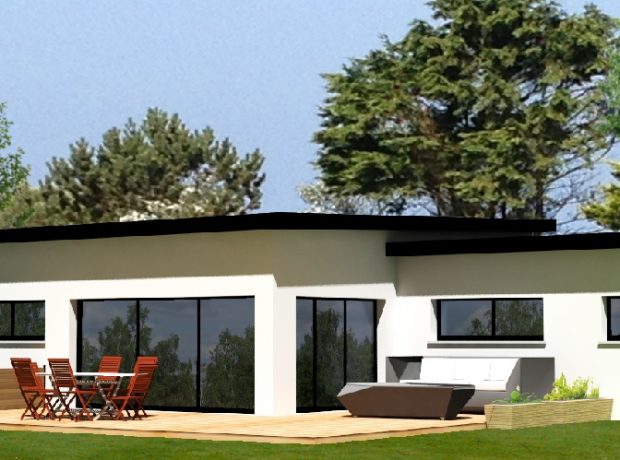 Originale : maison de plain pied contemporaine 142 m2 habitables