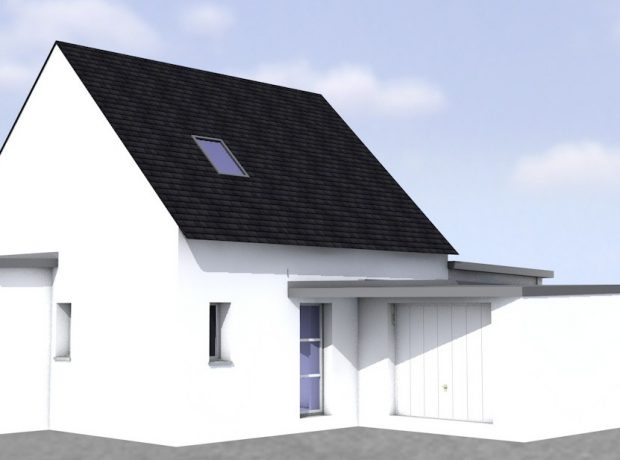 Originale : maison étage mixte 100m² habitables et garage 23 m²