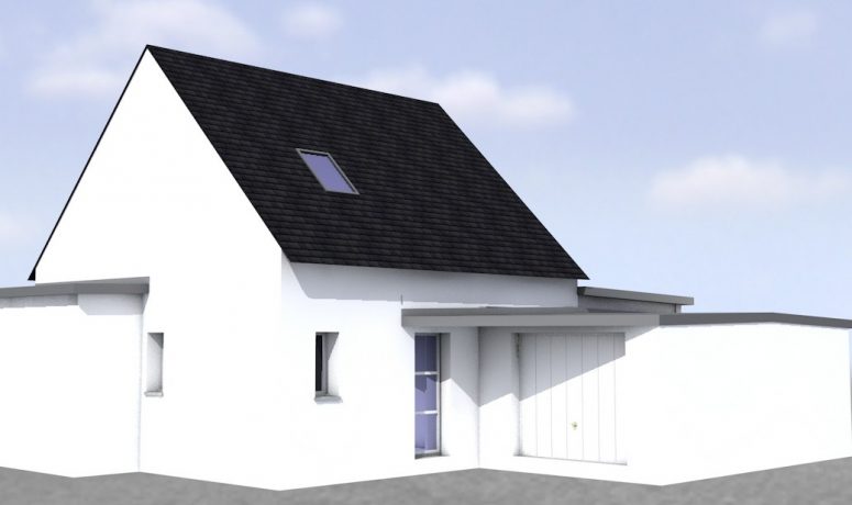 Originale : maison étage mixte 100m² habitables et garage 23 m²